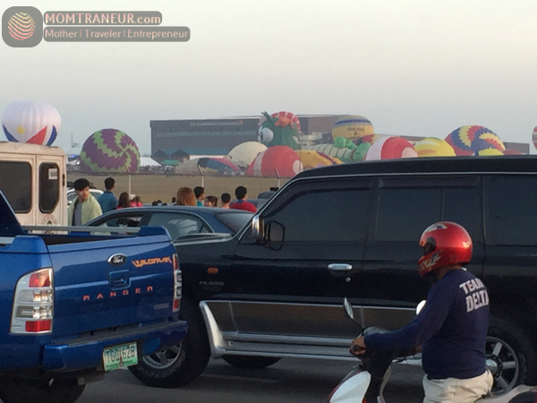 Traffic at the Balloon Fest